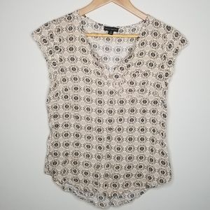 Willi Smith Patterned Pocket Blouse